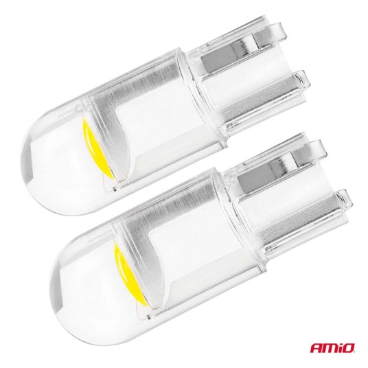 Żarówki LED STANDARD T10 W5W COB HPC 12V Clear white -zdjęcie numer 8