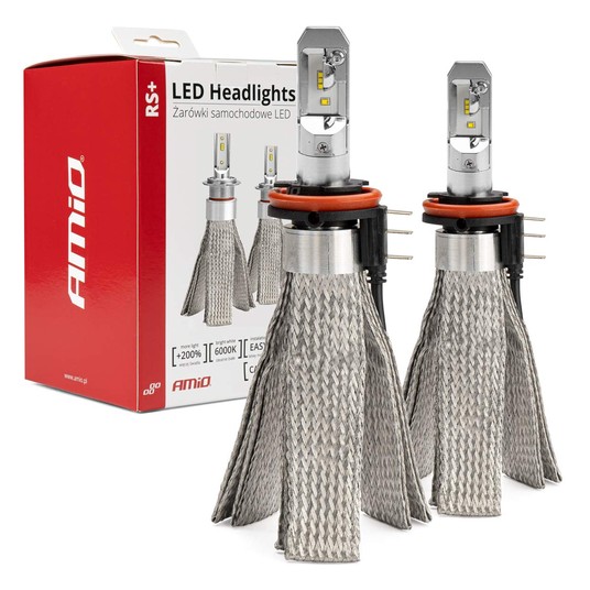 Żarówki samochodowe LED RS+ Series H15 50W AMIO -zdjęcie numer 1