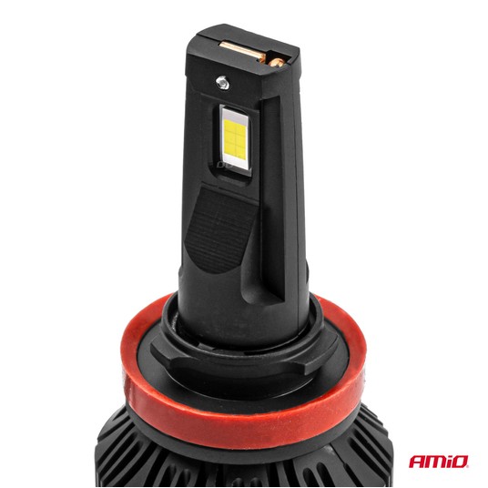 Żarówki samochodowe LED seria X3 H8 H9 H11 H16 6500K Canbus AMIO-02981 -zdjęcie numer 8