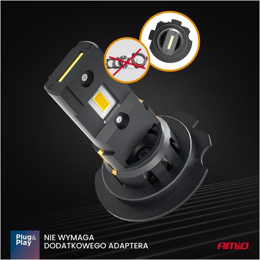 Żarówki samochodowe LED seria X4 Aviator H7 6500K Canbus -zdjęcie numer 2