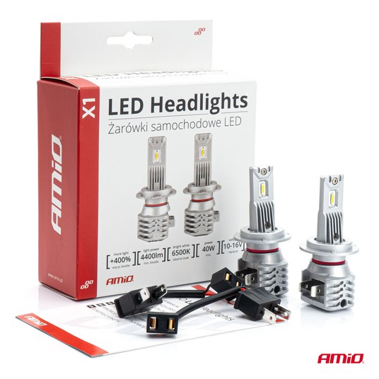 Żarówki samochodowe LED X1 Series AMiO H7 -zdjęcie numer 8