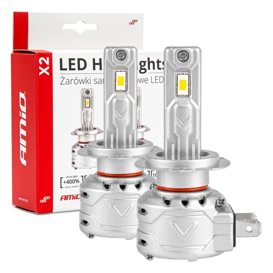Żarówki samochodowe LED X2 Series AMiO H7 -zdjęcie numer 1
