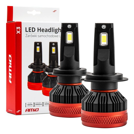 Żarówki samochodowe LED X3 Series AMiO H7 -zdjęcie numer 1