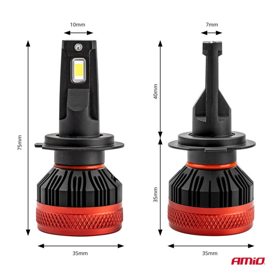 Żarówki samochodowe LED X3 Series AMiO H7 -zdjęcie numer 4