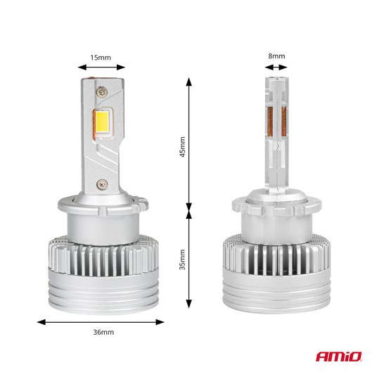 Żarówki żarniki LED AMiO D-Basic D4S D4R 6000K CAN -photo number 5