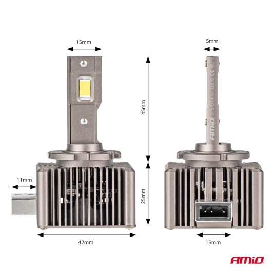Żarówki żarniki LED AMiO XD D1S D1R AMIO-03310 -zdjęcie numer 5