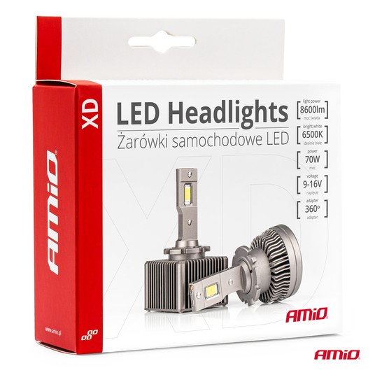 Żarówki żarniki LED AMiO XD D2S D2R AMIO-03311 -zdjęcie numer 2