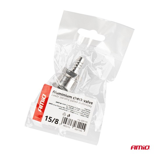 Zawór zwrotny paliwa aluminiowy AMIO-03115 -zdjęcie numer 2