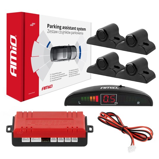 Zest. Czuj. Park.cofania LED 4 czarne 19mm TRUCK -photo number 1
