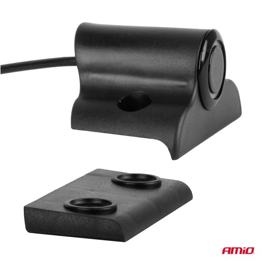 Zestaw czujników parkowania cofania Buzzer 4 sensory czarne TRUCK BUS 19 mm AMIO-02278 -zdjęcie numer 5