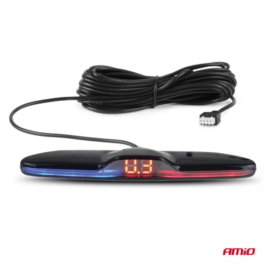 Zestaw czujników parkowania czujniki cofania MAX LED 4 sensory białe AMIO-02289 -zdjęcie numer 2