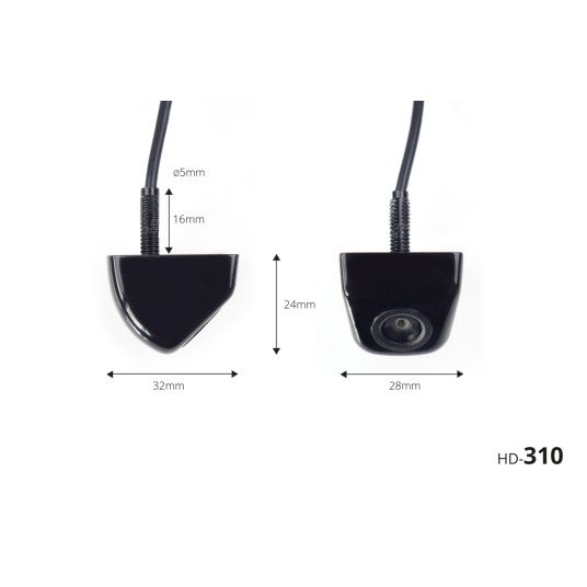 Zestaw czujników parkowania TFT01 4,3" z kamerą HD-310 4 sensory srebrne -zdjęcie numer 2