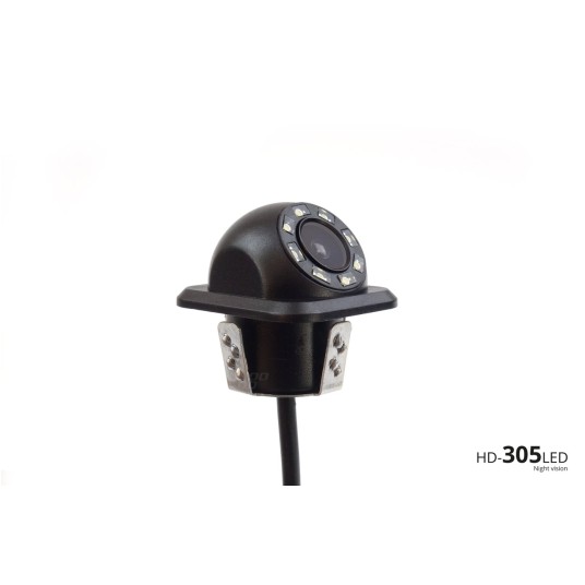 Zestaw czujników parkowania TFT02 4,3 z kamerą HD-305-LED 4 sensory czarne wewnętrzne -zdjęcie numer 3