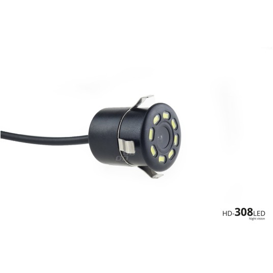 Zestaw czujników parkowania TFT02 4,3" z kamerą HD-308-LED 4 sensory czarne "GOLD" -zdjęcie numer 3