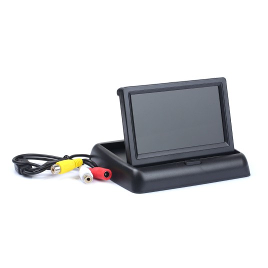 Zestaw czujników parkowania TFT02 4,3 z kamerą HD-402-LED 4 sensory białe -zdjęcie numer 7