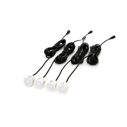 Zestaw czujników parkowania TFT02 4,3 z kamerą HD-402-LED 4 sensory białe -zdjęcie numer 8