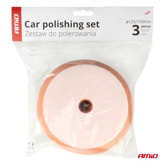 Zestaw gąbek do polerowania gąbki polerskie 3 szt. 125 mm/ 150 mm -zdjęcie numer 2