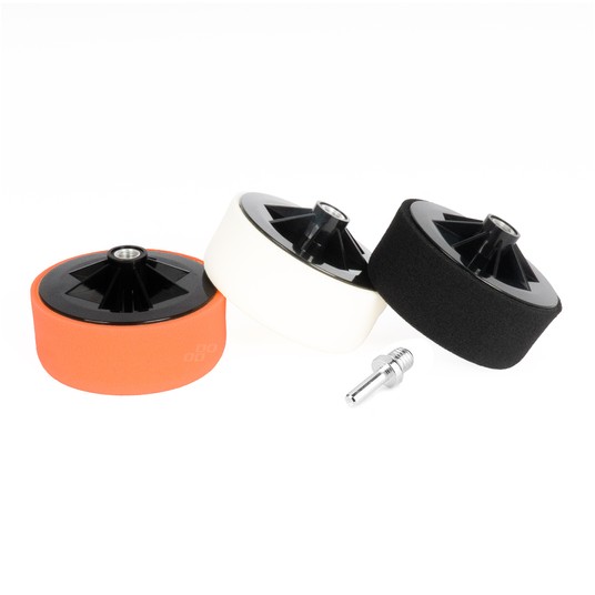 Zestaw gąbek do polerowania gąbki polerskie 3x125mm + adapter M14 AMIO-02648 -zdjęcie numer 1