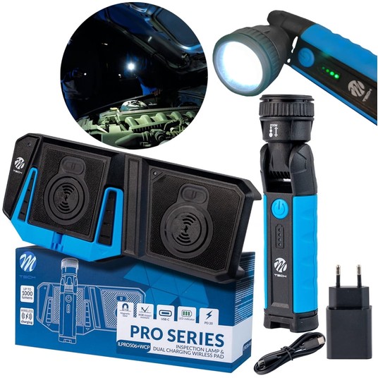 Zestaw Lampa Inspekcyjna M-TECH ILPRO506 10W COB Indukcyjna Stacja Ładująca -zdjęcie numer 1