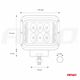 02422 AWL08 12 LED 110x75 36W FLAT 9-36V 2F -photo number 5