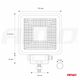 02425 AWL11 COB 110x110 35W FLAT 9-36V -photo number 5