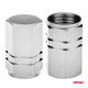 Aluminiowe nakrętki na wentyle kapturki srebrne 4 szt AMIO-02236 -zdjęcie numer 3