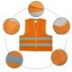 EM Automotive® Uniwersalna Kamizelka Odblaskowa Samochodowa Drogowa Ostrzegawcza Pomarańczowa -zdjęcie numer 4