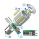 EM Automotive® Żarówka LED S1 P21/5W BAY15d 1157 Biała CANBUS -zdjęcie numer 6