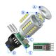 EM Automotive Żarówka LED S1 W21/5W 7443 Biała -photo number 6