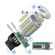 EM Automotive® Żarówka LED W21W T20 7440 S1 45 Diod SMD 3030 2350 LM CANBUS do Światła Wstecznego i -zdjęcie numer 6