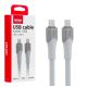 Kabel do łądowania USB-C USB-C 60W 300cm FullLINK model X111 transmisja danych AMIO-04293 -zdjęcie numer 1