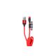 Kabel USB magnetyczny 3w1 na Lightning USB-C micro USB 1 m UC-8 AMIO-02522 -zdjęcie numer 4