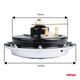 Klakson sygnał dźwiękowy chrom 125 mm 12V AMIO-04074 -zdjęcie numer 4