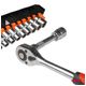 Klucz nasadowy grzechotka zestaw 11 szt 1/2" 10-24mm -zdjęcie numer 4