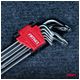 Klucze TORX długie 230 mm 9 szt. TKL AMIO-01039 -zdjęcie numer 5