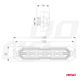 Lampa błyskowa płaska 6x3W LED R65 R10 12V 24V -photo number 3