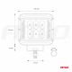 Lampa robocza AWL08 12 LED (2 Funkcje) 9-36V -zdjęcie numer 5