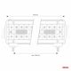 Lampa robocza LED AWL27 120LED 450x74 360W COMBO 9-36V -zdjęcie numer 3