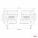 Lampa robocza LED AWL29 160LED 650x74 540W COMBO 9-36V -zdjęcie numer 3
