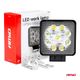 Lampa robocza LED szperacz AWL07 9 LED 12V 24V AMIO-02421 -zdjęcie numer 4