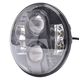 LED Headlight - round 7" 9-36V, black -zdjęcie numer 1