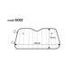 Osłona na szybę 145x70cm przeciwsłoneczna przeciwszronowa AMIO-01532 -zdjęcie numer 6