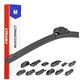 Pióro wycieraczki AMiO Multiconnect 16" 400mm 12 adapterów AMIO-01191 -zdjęcie numer 1