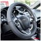 Pokrowiec skórzany perforowany nakładka na kierownicę samochodową S 35-37cm SWC-50-S AMIO-03555 -zdjęcie numer 4