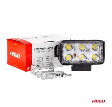 01613 LED Working lamp AWL02 18W FLAT 9-60V