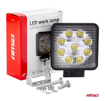 01614 Working lamp AWL03 106*106' 27W FLAT 9-60V