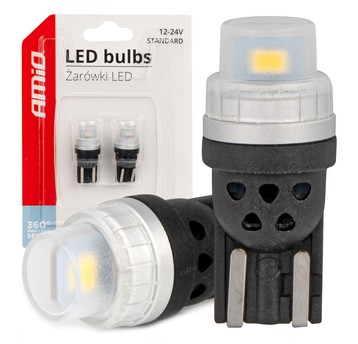03726 Żarówki LED 360 PLS T10 W5W 2x3020 SMD 12V 2