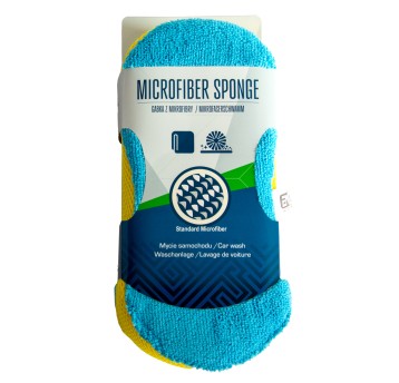 10/ EM Gąbka do mycia auta z mikrofibry 25x10x7cm
