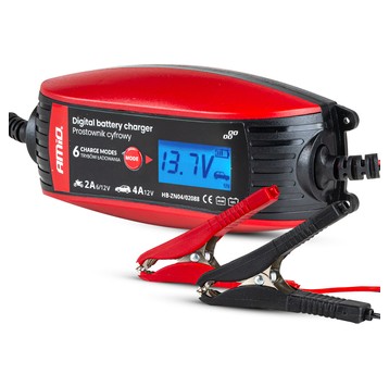 AMiO Prostownik cyfrowy 6V/12V - 2A/4A - DVL DBC-4