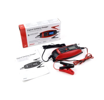 AMiO Prostownik cyfrowy 6V/12V - 2A/4A - DVL DBC-4